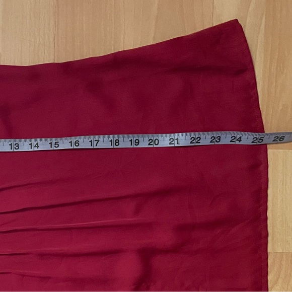 Red Silky Blouse - Picture 3 of 3